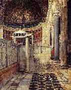 Laura Theresa Alma-Tadema Interno della chiesa di San Clemente Spain oil painting artist